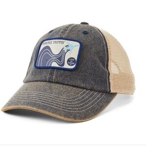 Life is Good Adult Unisex Trippin' Plane Old Favorite Mesh Back Cap